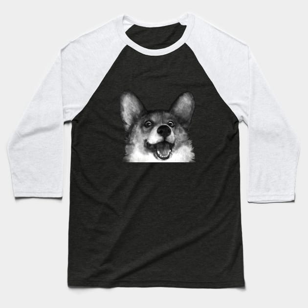 Corgi! Baseball T-Shirt by LauraGraves